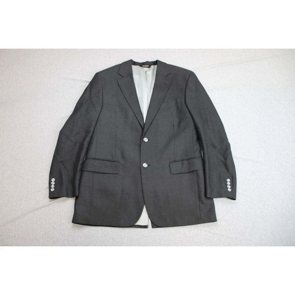 Jos A Bank Blazer Mens 40R‎ Black Lined 2 Button Notch Lapel Single Breasted